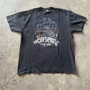 Vintage 2005 The Offspring Tour Shirt In Black